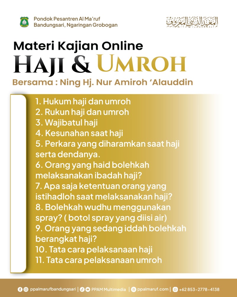 Kajian Fiqih Haji dan Umroh — gambar 2 dari 3