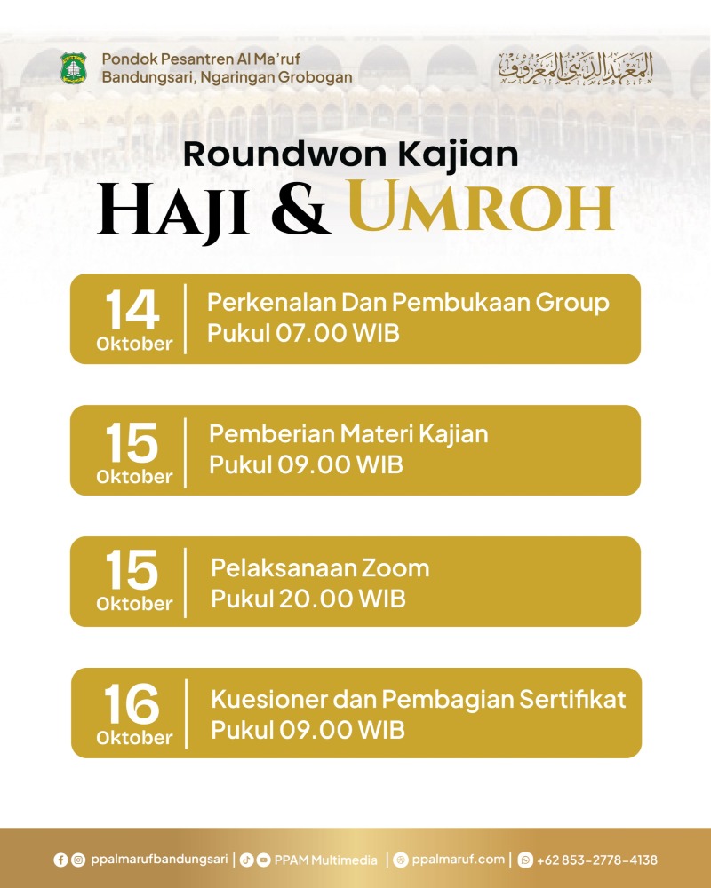 Kajian Fiqih Haji dan Umroh — gambar 3 dari 3