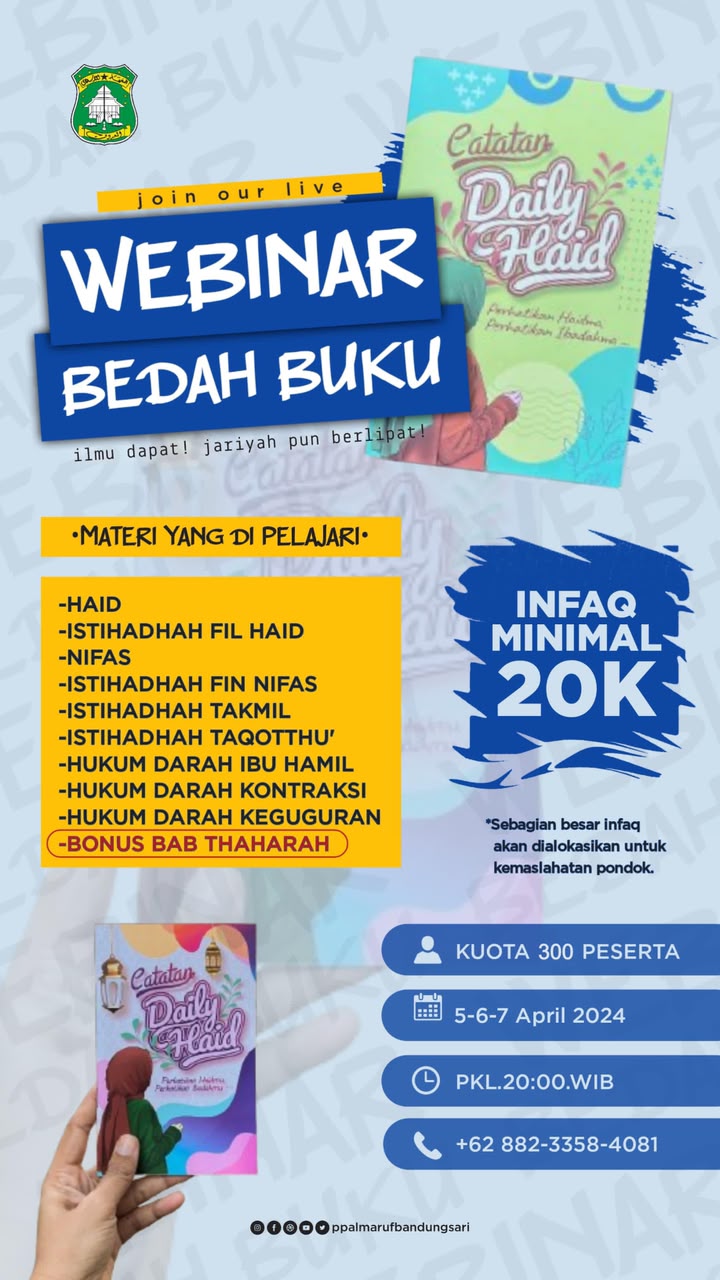 Kajian Bedah Buku Daily Haid