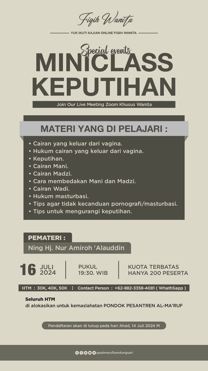 Kajian Keputihan Part 1