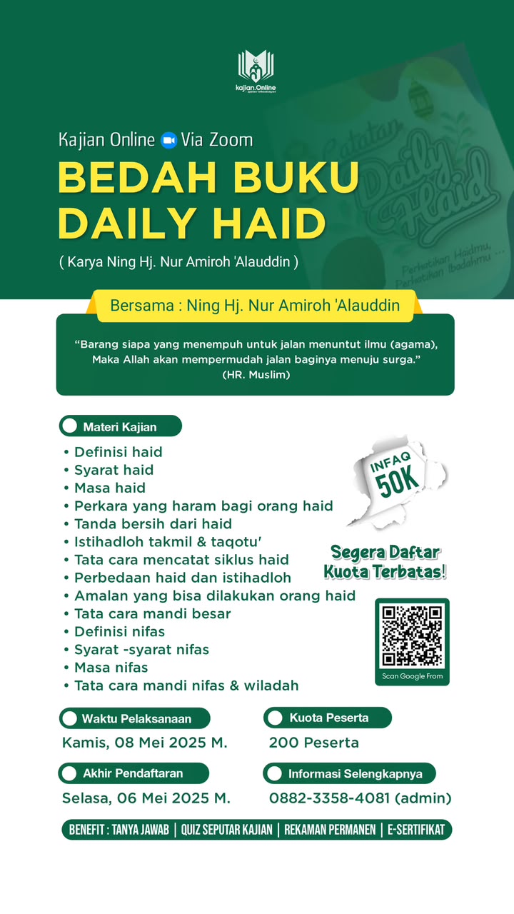Kajian Bedah Buku Daily Haid II